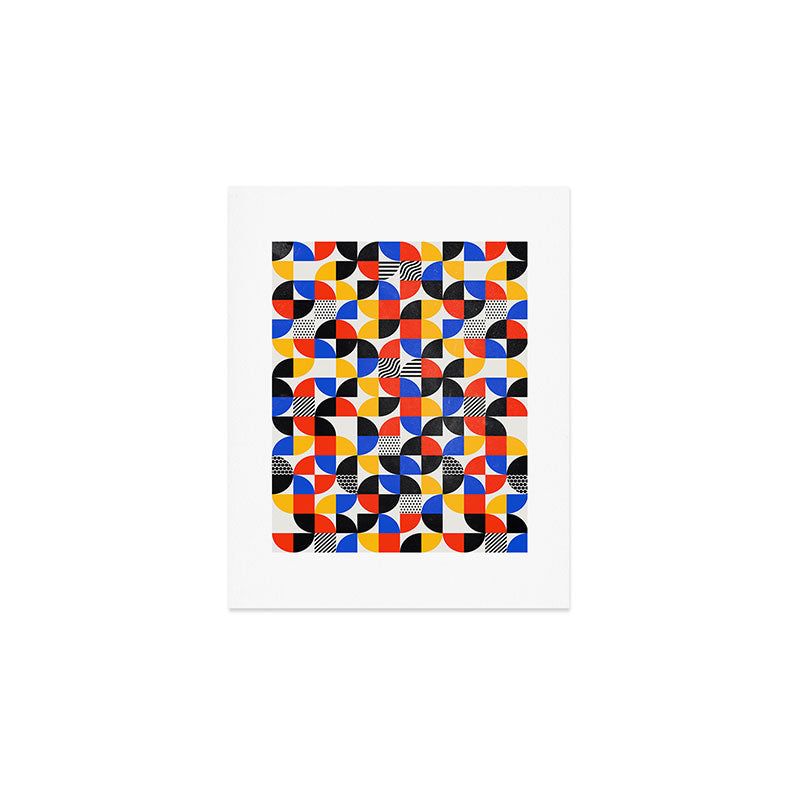 Shape & Pattern Study: Mid-Century Bauhaus Series Art Print Gallery Image 1