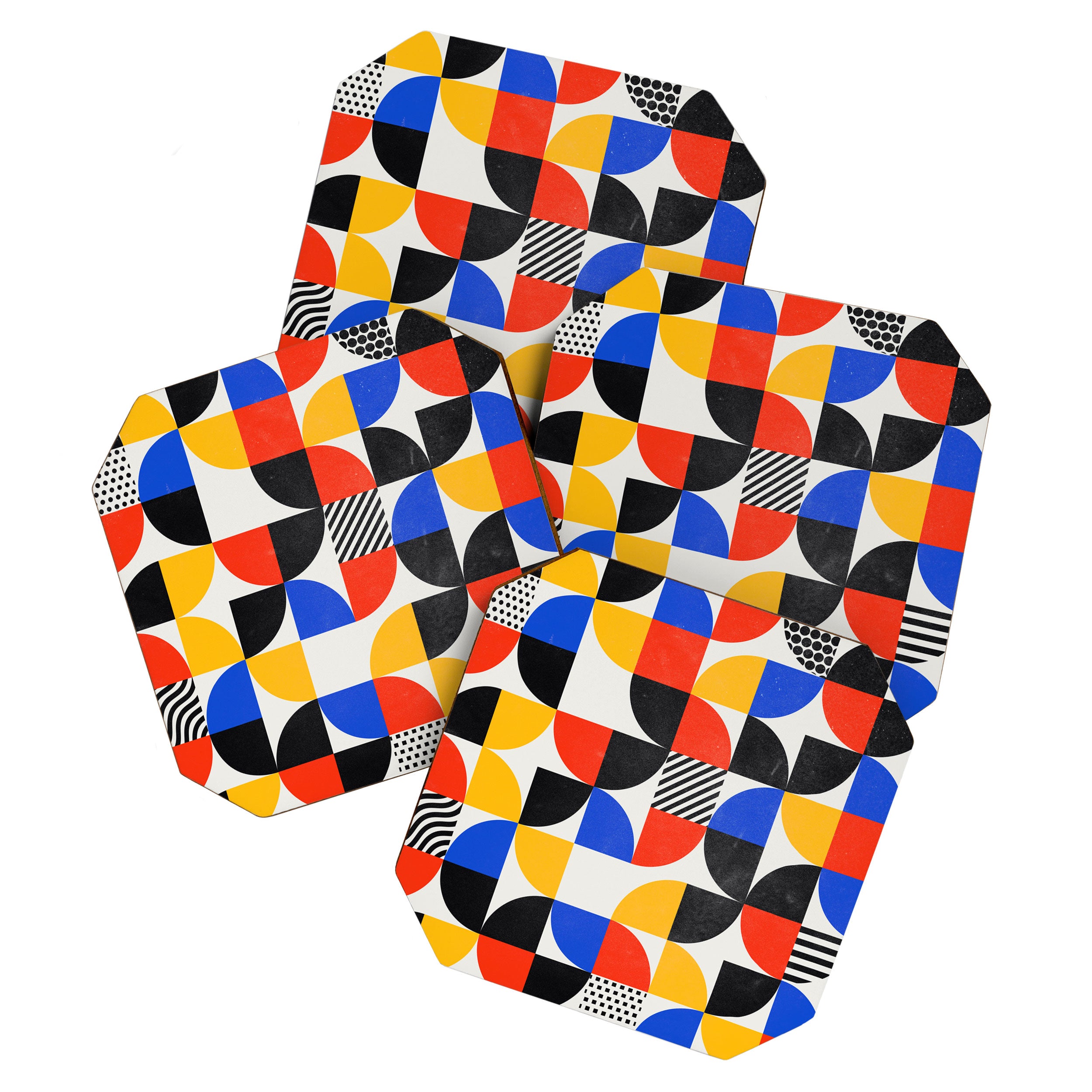 Shape & Pattern Study: Mid-Century Bauhaus Series Coaster Gallery Image 1