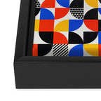 Shape & Pattern Study: Mid-Century Bauhaus Series Framed Canvas Print Gallery Image 3