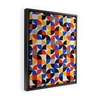 Shape & Pattern Study: Mid-Century Bauhaus Series Framed Canvas Print Gallery Image 2