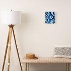 Shibori: Japanese Indigo Tie-Dye Pattern 01 Canvas Print Gallery Image 2