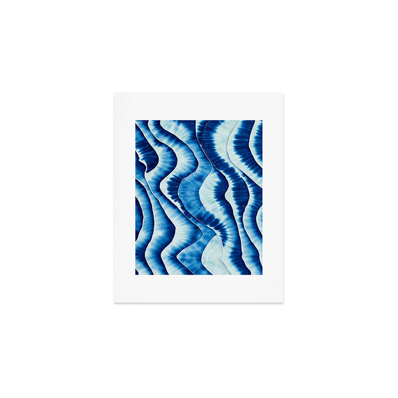 Shibori: Japanese Indigo Tie-Dye Pattern 01 Art Print Gallery Image 1