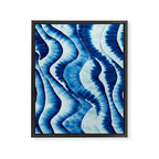 Shibori: Japanese Indigo Tie-Dye Pattern 01 Framed Canvas Print Gallery Image 8