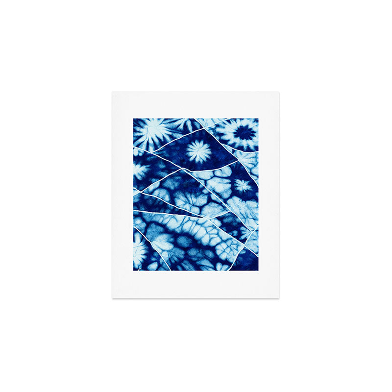 Shibori: Japanese Indigo Tie-Dye Pattern 02 Art Print Gallery Image 1