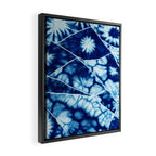 Shibori: Japanese Indigo Tie-Dye Pattern 02 Framed Canvas Print Gallery Image 2