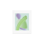 Spring Bud Lavender: Abstract Brush Strokes on Gradient Color - 002 Art Print Gallery Image 1