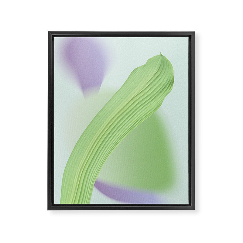 Spring Bud Lavender: Abstract Brush Strokes on Gradient Color - 002 Framed Canvas Print Gallery Image 8