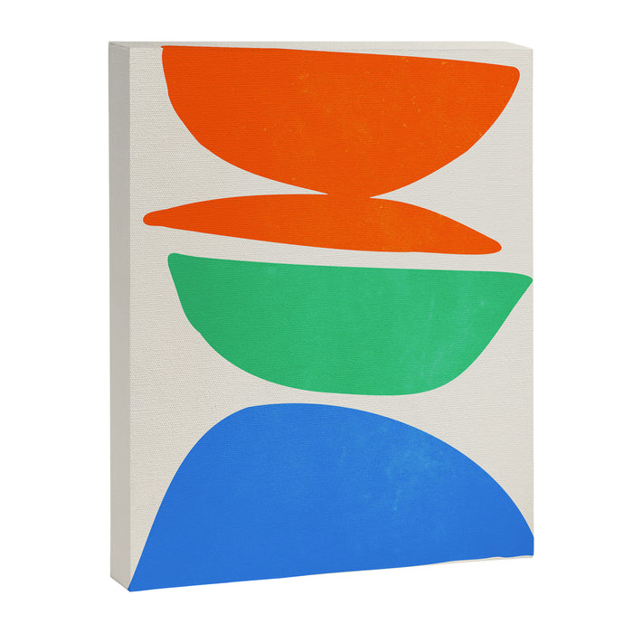Stacked Stones: Mid Century Abstraction Canvas Print Gallery Image 1