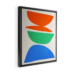 Stacked Stones: Mid Century Abstraction Framed Canvas Print Gallery Image 2