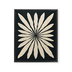 Star Leaf: Noir Framed Canvas Print Gallery Image 6