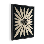 Star Leaf: Noir Framed Canvas Print Gallery Image 2