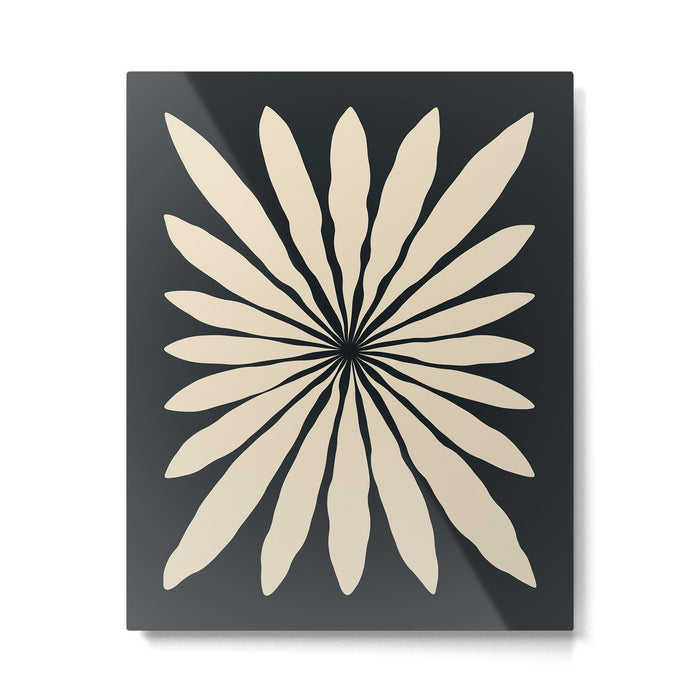Star Leaf: Noir Metal Print Gallery Image 1