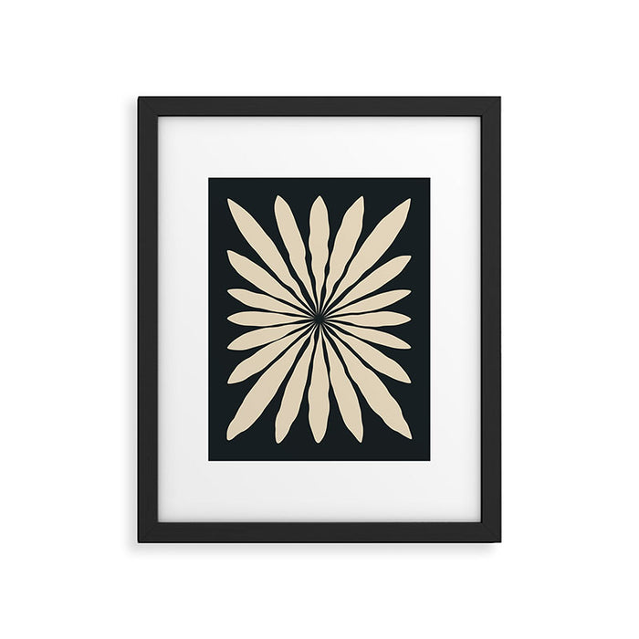 Star Leaf: Noir Framed Art Print Gallery Image 1
