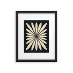 Star Leaf: Noir Framed Art Print Gallery Image 4