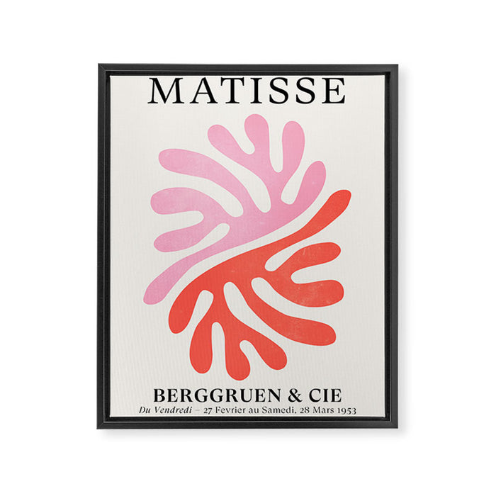 Star Leaves: Matisse Color Series | Mid-Century Edition Framed Canvas Print Gallery Image 1