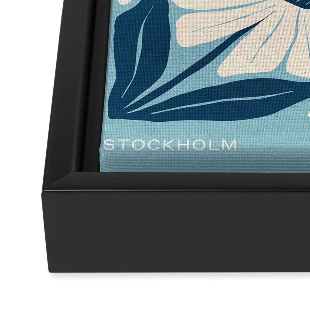 Stockholm: Flower Market Summer Color Series 04 Framed Canvas Print Gallery Image 3