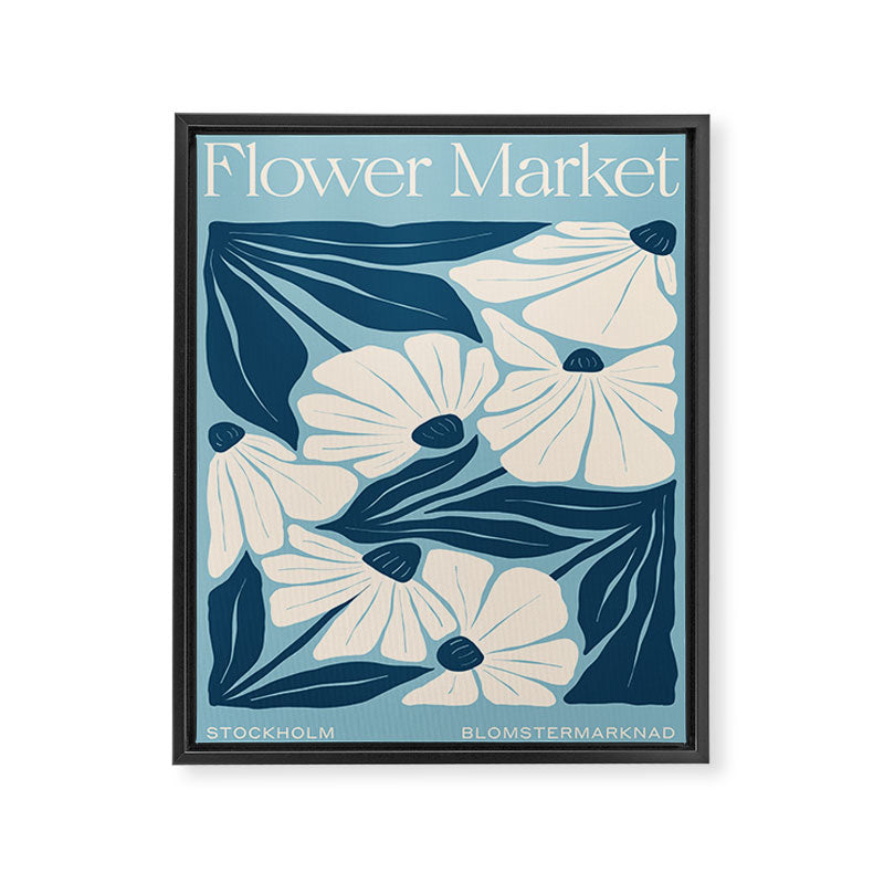 Stockholm: Flower Market Summer Color Series 04 Framed Canvas Print Gallery Image 6