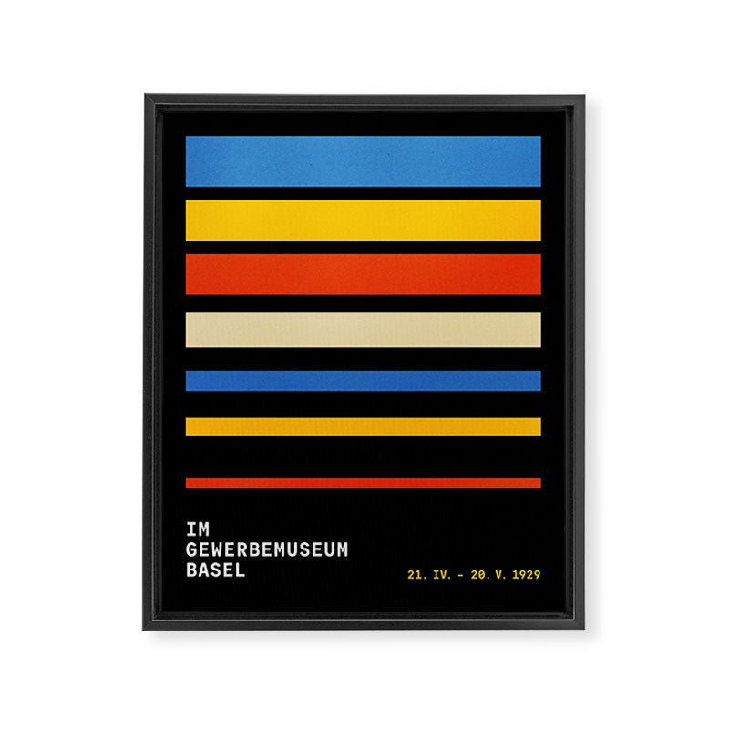 Stripes | Bauhaus V Framed Canvas Print Gallery Image 6