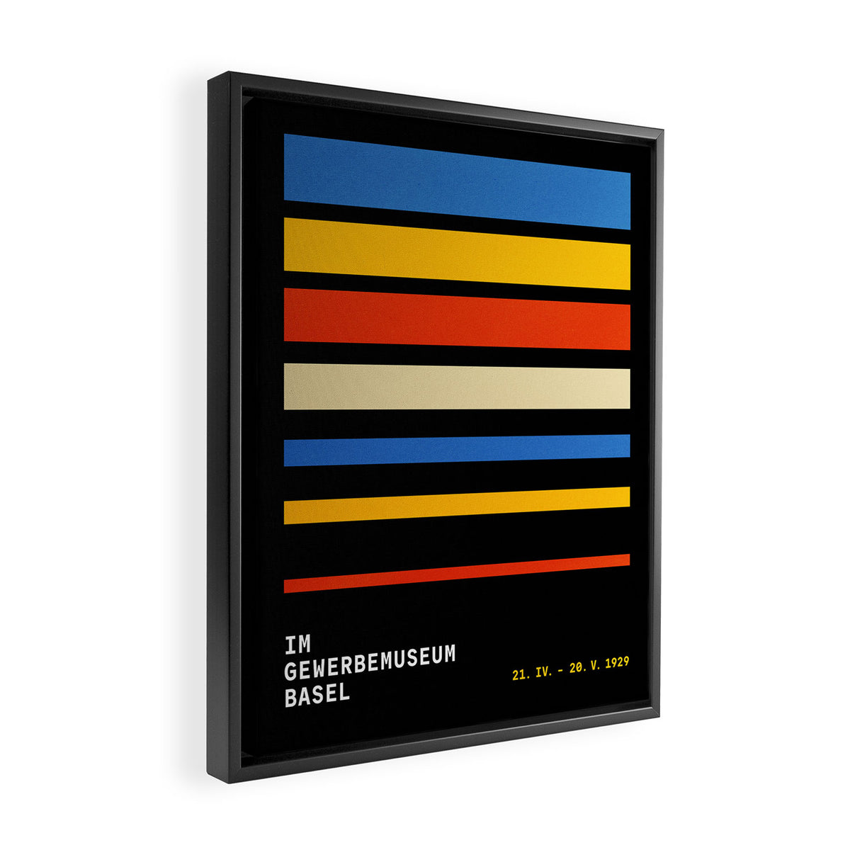 Stripes | Bauhaus V Framed Canvas Print Gallery Image 2