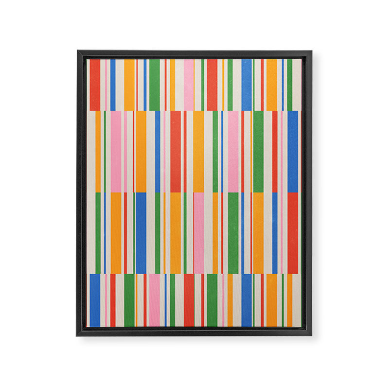 Stripes | PATTERN 01: The Retro Edition Framed Canvas Print Gallery Image 6