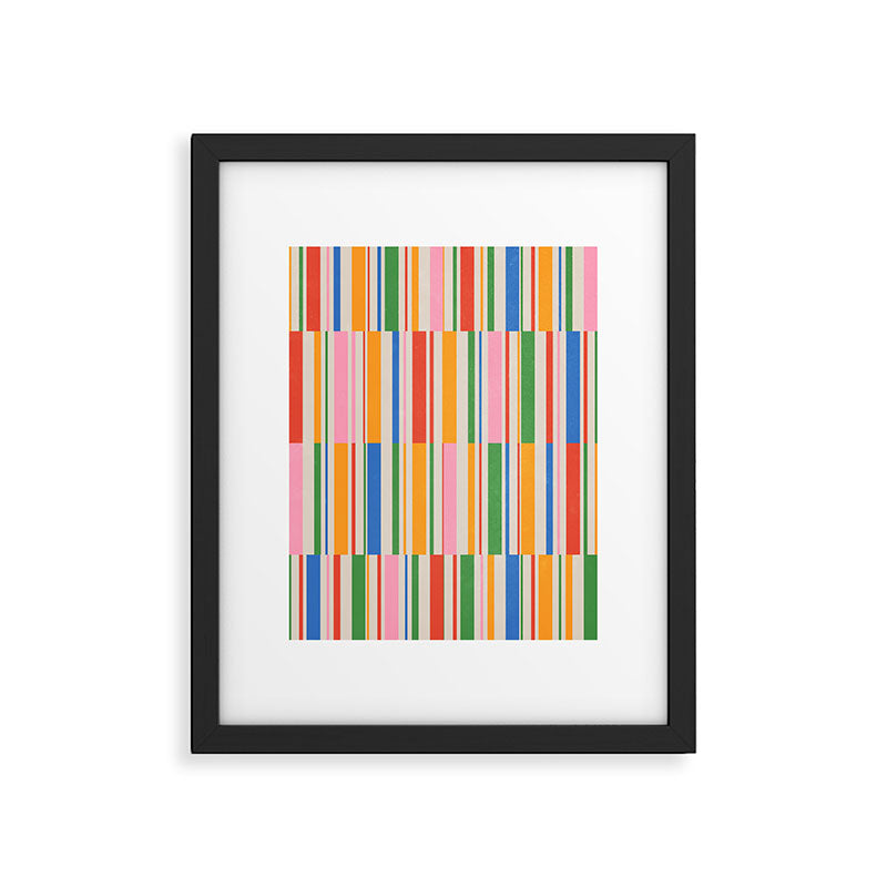 Stripes | PATTERN 01: The Retro Edition Framed Art Print Gallery Image 5