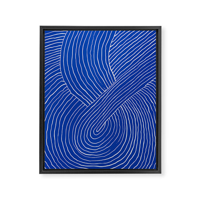 Strokes 01: Chathams Blue Edition  Framed Canvas Print Gallery Image 1