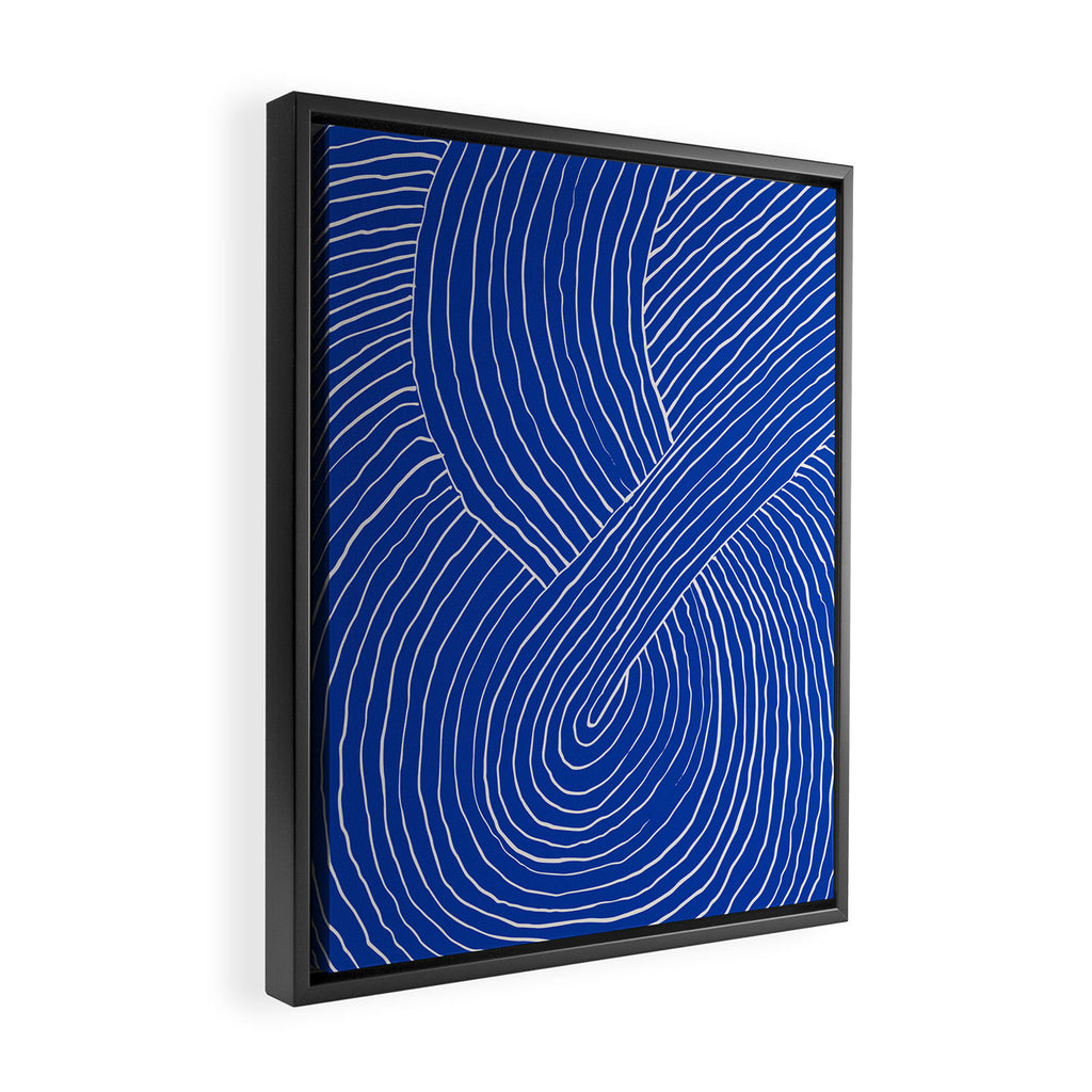 Strokes 01: Chathams Blue Edition  Framed Canvas Print Gallery Image 2