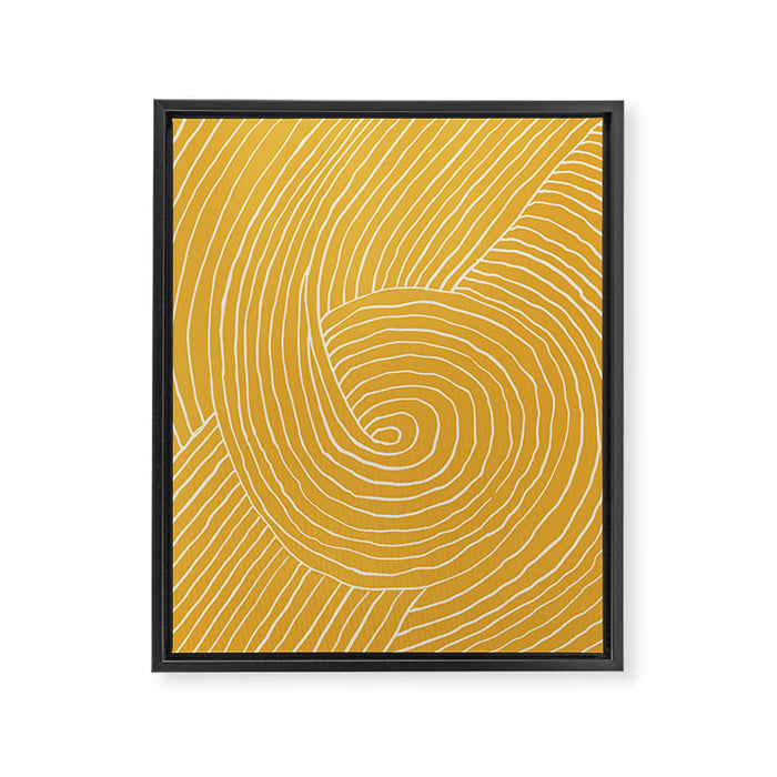 Strokes 02: Tulip Yellow Edition  Framed Canvas Print Gallery Image 1