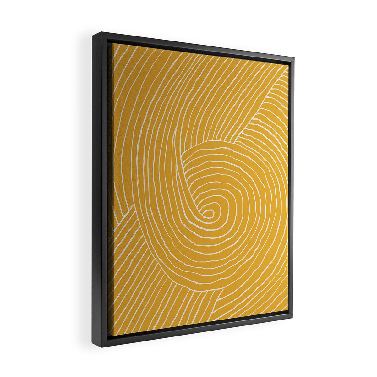 Strokes 02: Tulip Yellow Edition  Framed Canvas Print Gallery Image 2