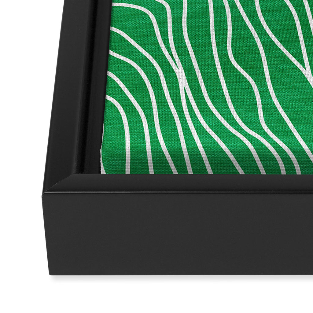 Strokes 04: Rain Forest Green Edition Framed Canvas Print Gallery Image 3