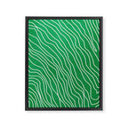 Strokes 04: Rain Forest Green Edition Framed Canvas Print Gallery Image 6