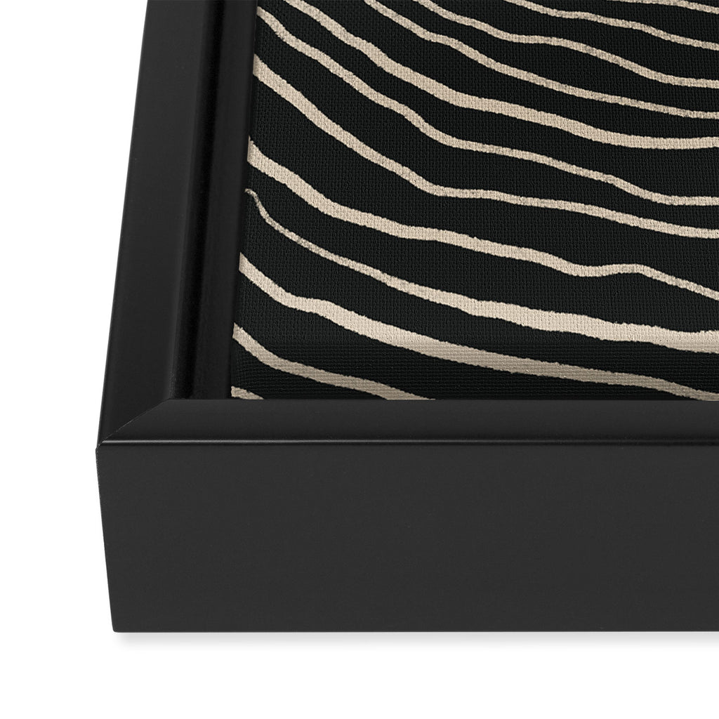 Strokes 07: Nero Black Edition  Framed Canvas Print Gallery Image 3