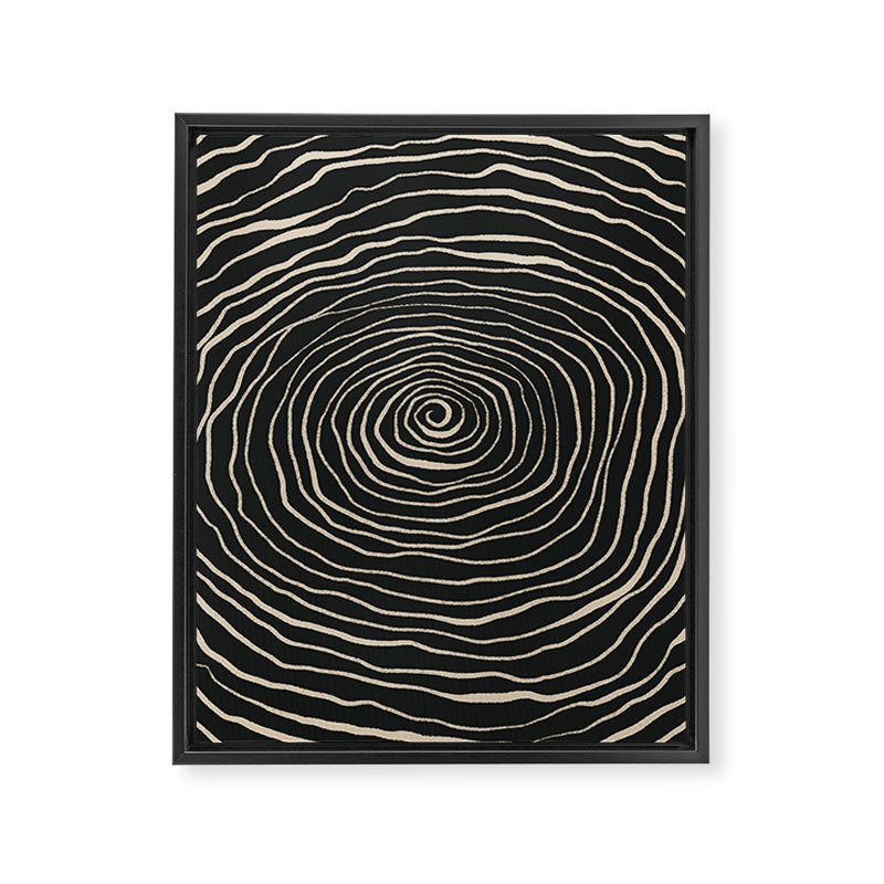 Strokes 07: Nero Black Edition  Framed Canvas Print Gallery Image 6