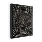Strokes 07: Nero Black Edition  Framed Canvas Print Gallery Image 2