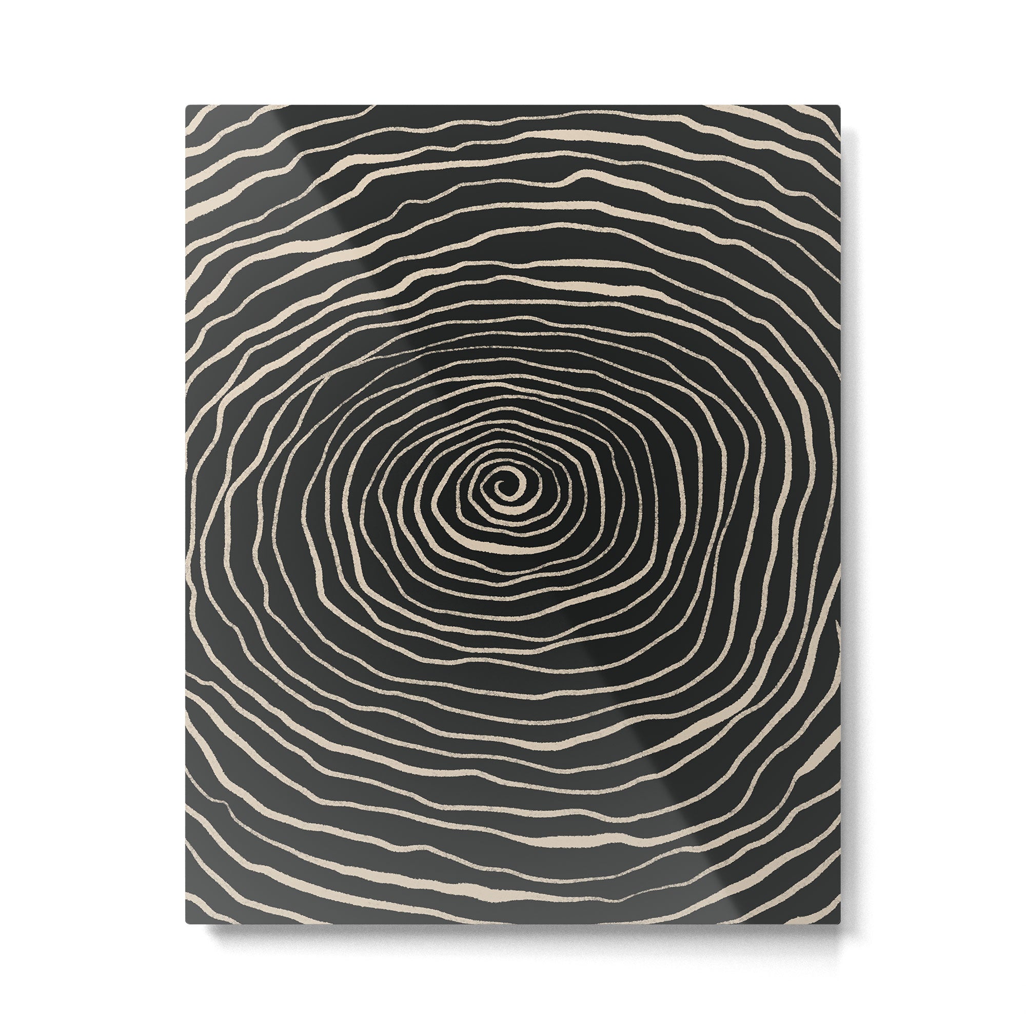 Strokes 07: Nero Black Edition  Metal Print Gallery Image 4