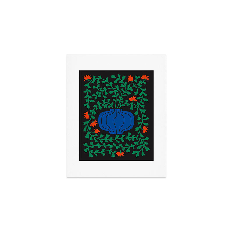 Summer Bloom: Midnight Rain Forest Art Print Gallery Image 1