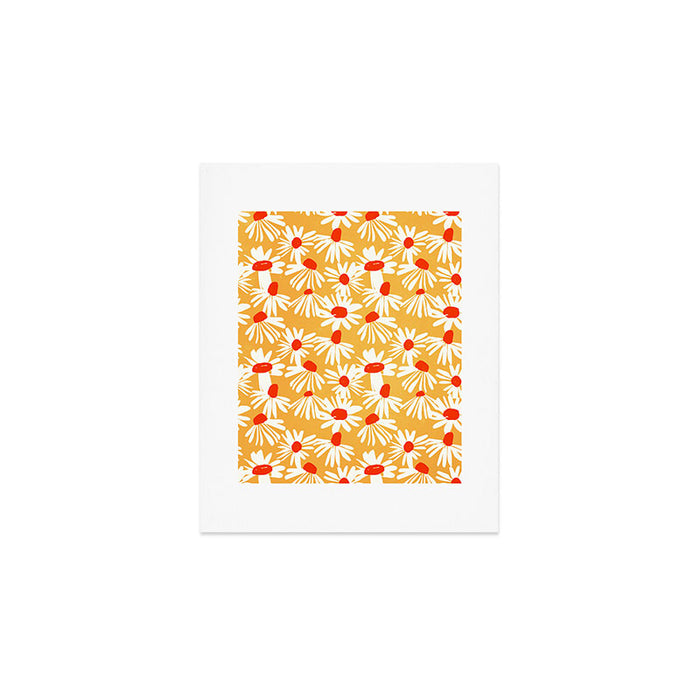 Summer Daisy: Tangerine Edition Art Print Gallery Image 1