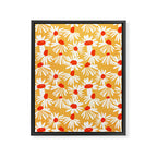 Summer Daisy: Tangerine Edition Framed Canvas Print Gallery Image 6