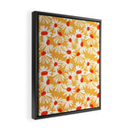Summer Daisy: Tangerine Edition Framed Canvas Print Gallery Image 2