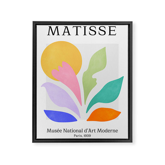 Sun & Leaves: Matisse Pastel Series 04 Framed Canvas Print Gallery Image 1