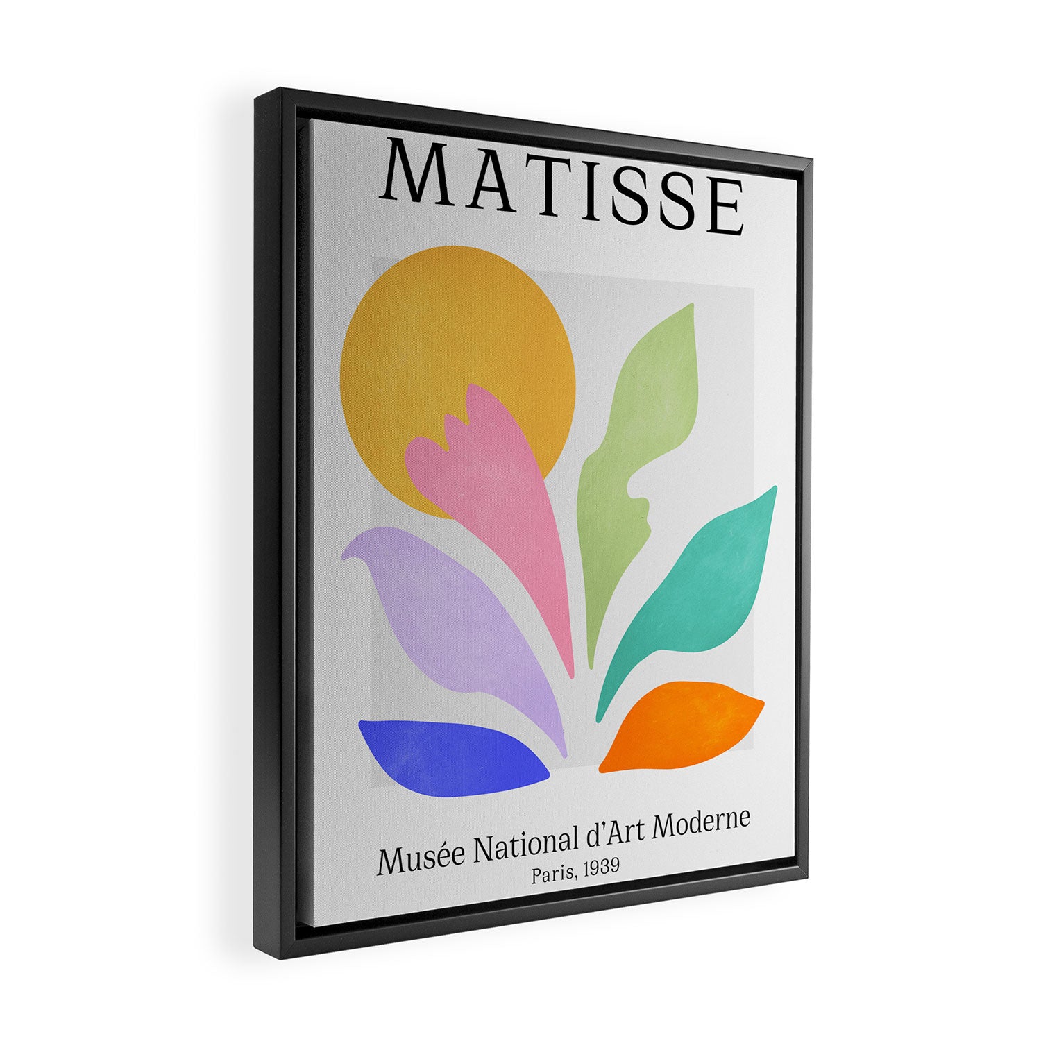 Sun & Leaves: Matisse Pastel Series 04 Framed Canvas Print Gallery Image 2