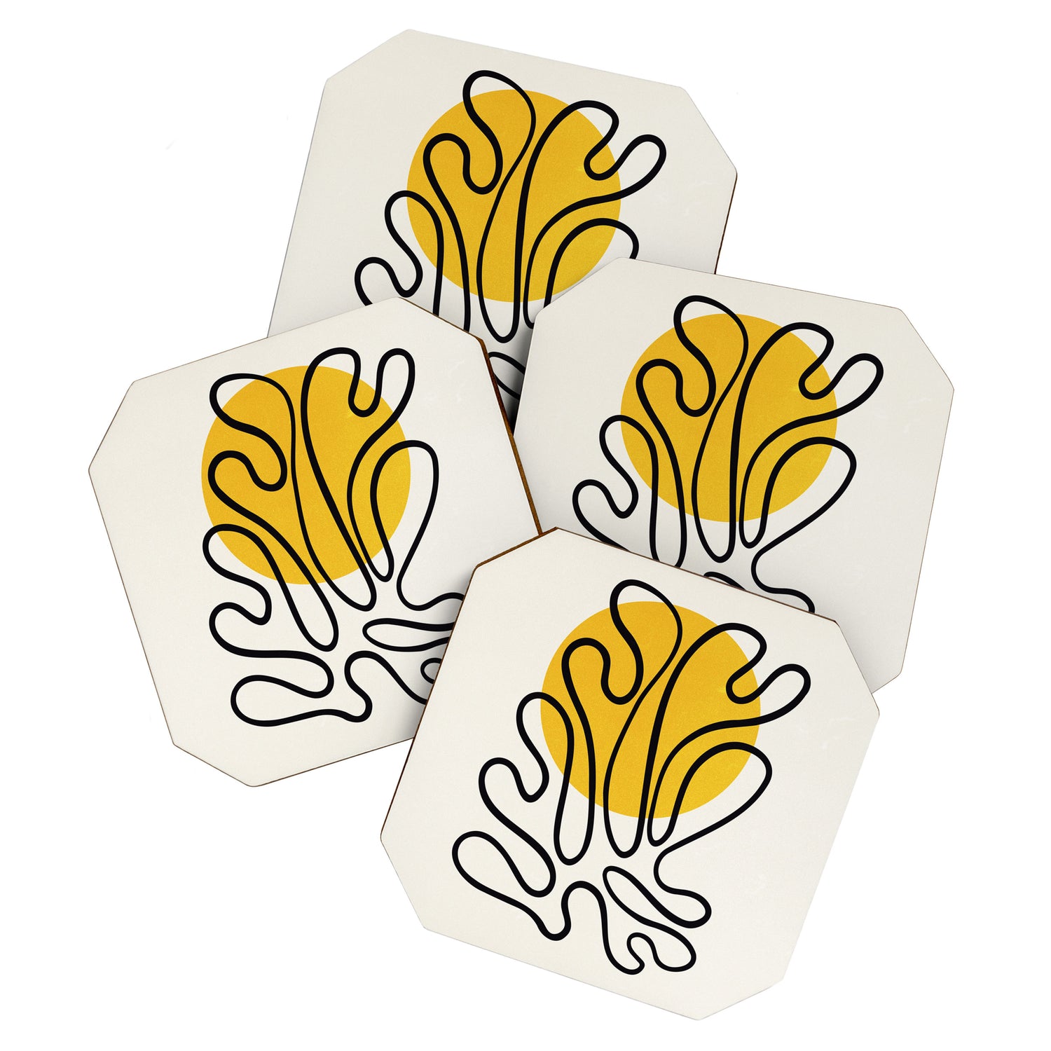 Sun Leaf: Matisse Edition | Mid Century Series Coaster Gallery Image 1