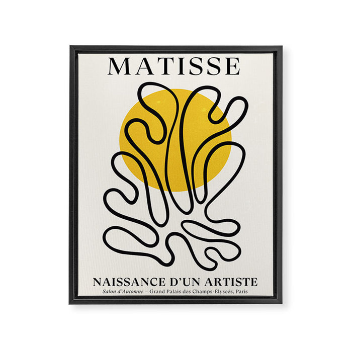 Sun Leaf: Matisse Edition | Mid Century Series Framed Canvas Print Gallery Image 1
