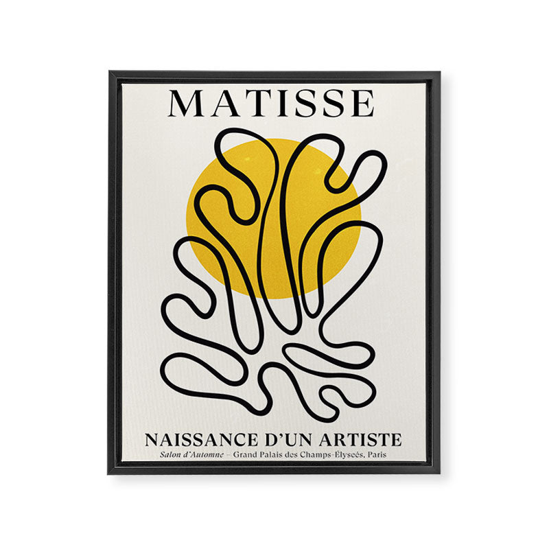 Sun Leaf: Matisse Edition | Mid Century Series Framed Canvas Print Gallery Image 6