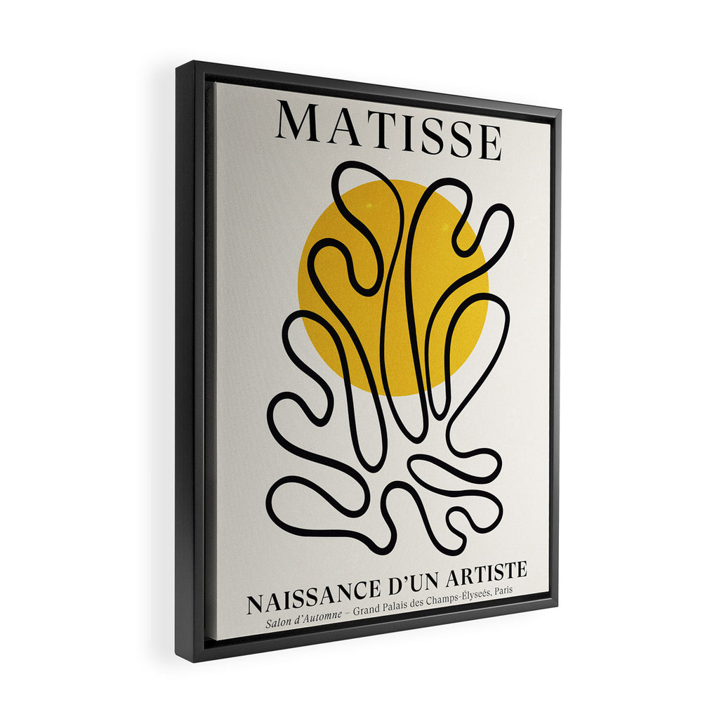 Sun Leaf: Matisse Edition | Mid Century Series Framed Canvas Print Gallery Image 2
