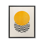 Sun & Ripples Framed Canvas Print Gallery Image 6