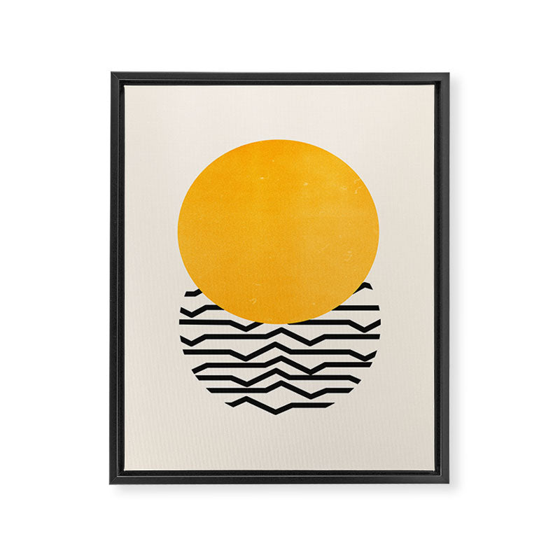 Sun & Ripples Framed Canvas Print Gallery Image 6