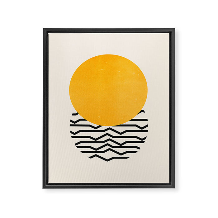 Sun & Ripples Framed Canvas Print Gallery Image 1
