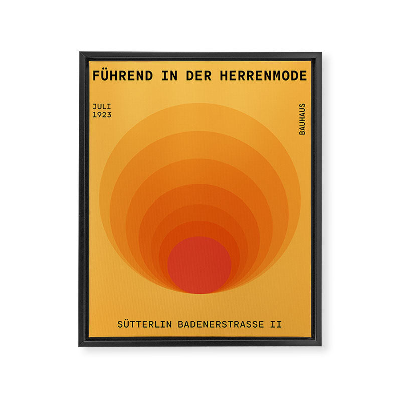 Sun Spiral | Bauhaus I Framed Canvas Print Gallery Image 6