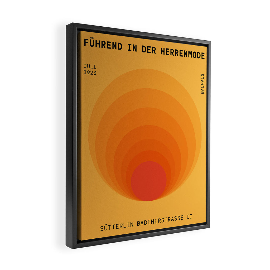Sun Spiral | Bauhaus I Framed Canvas Print Gallery Image 2